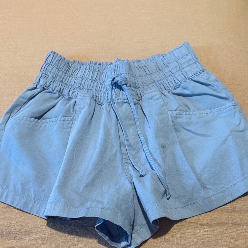 Aerie High Waist Blue Shorts